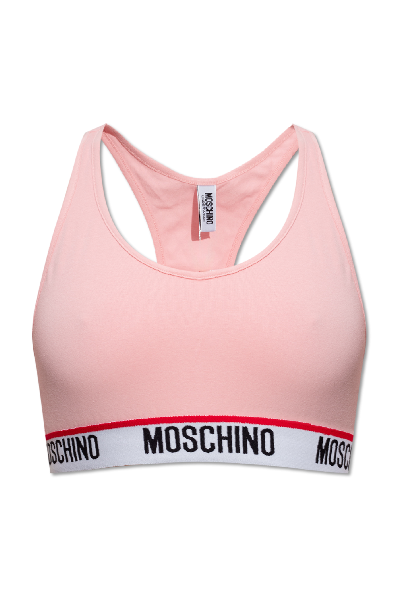 Moschino pink discount crop top